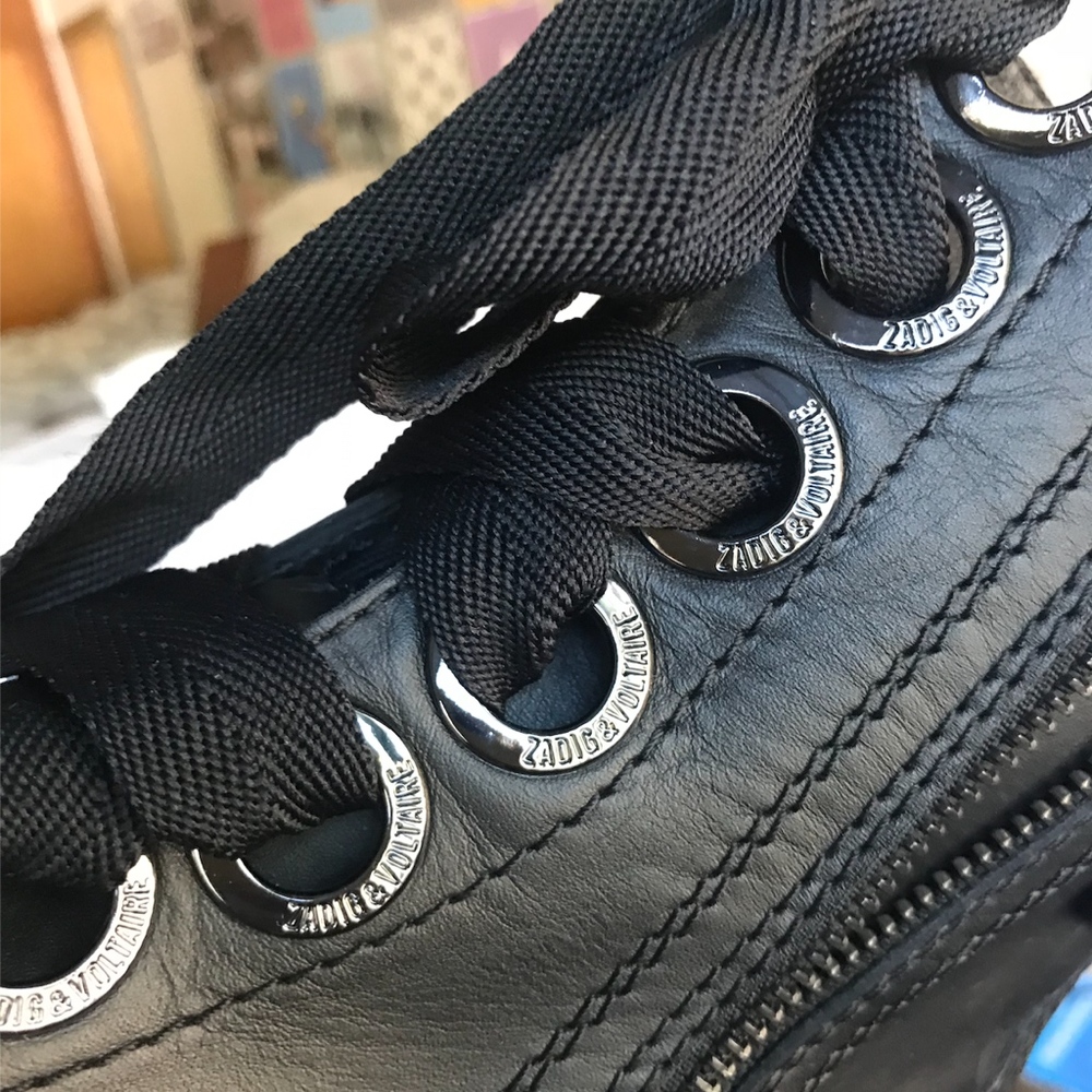 Zadig & Voltaire Joe leather combat Boots - Picture 3 of 5